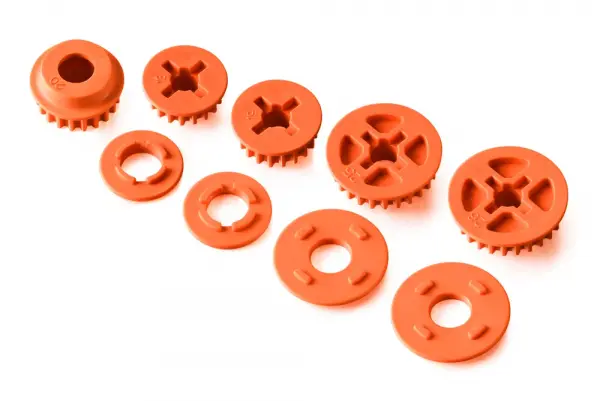 XRay Low Friction Composite Belt Pulley Set - Graphite — image 1 of 2