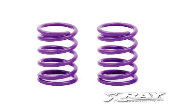 XRay Spring Set D=1.7 (28 LB) Violet - Medium - Rear (2)