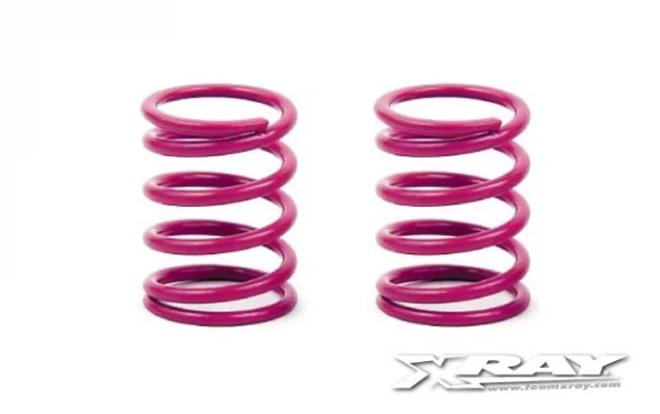 XRay Spring Set D=1.8 (33 LB) Purple - Medium-Hard - Rear (2)