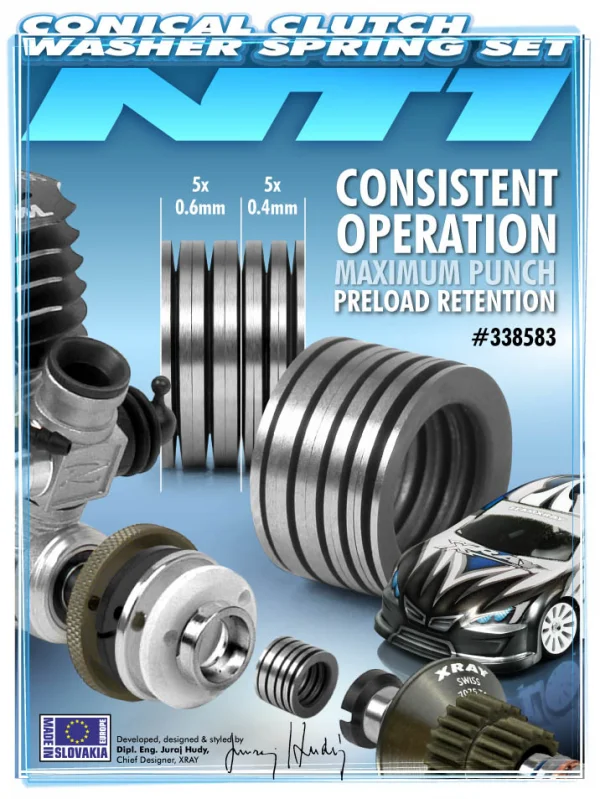 XRay NT1 Conical Clutch Washer Spring Set