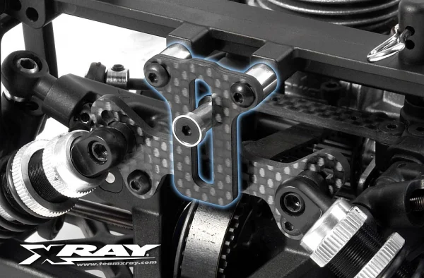 XRay Graphite Rear Body Centering Plate - Set