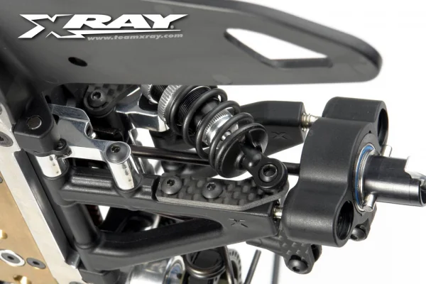 XRay Graphite Extension For Suspension Arm - Front Lower - 1-Hole (L+R) — image 2 of 3