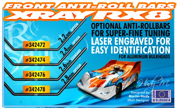XRay Anti-Roll Bar Front 2.2 mm — image 2 of 2
