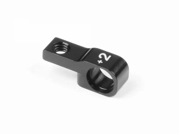 XRay Aluminium Lower Front Suspension Holder 2mm (1) - Black - 7075 T6 — image 2 of 2