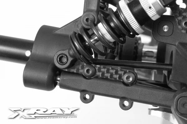 XRay Graphite Extension For Suspension Arm - Rear Lower - 1-Hole (L+R) &mdash; image 2 of 3