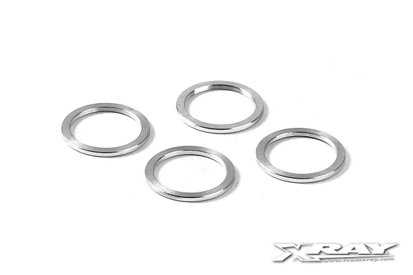 XRay Aluminium Shim 12 X 15 X 1.0mm (4)
