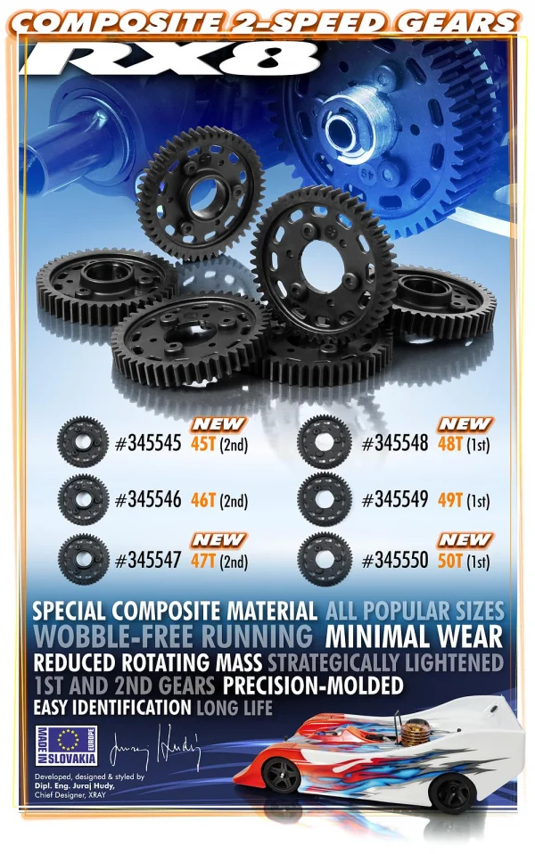 XRay Composite 2-Speed Gear 47T (2nd)