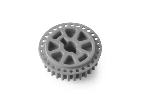XRay Low Friction Composite Side Belt Pulley 29T - Front - Graphite