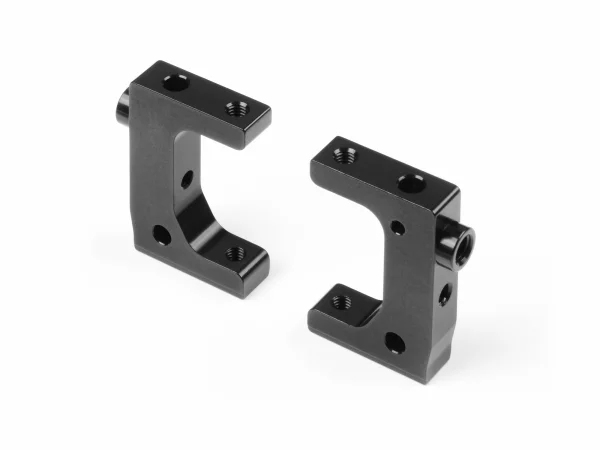XRay Aluminium Radio Plate Mount - Black - Swiss 7075 T6 (2)