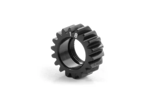 XRay Xca Aluminium Pinion Gear 18T (1st) - 7075 T6 - Hard Coated - Large