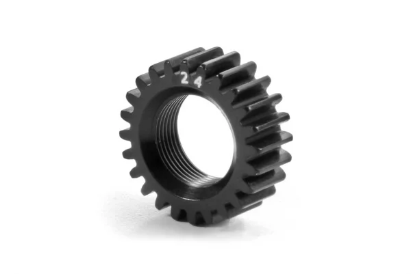 XRay Xca Aluminium Pinion Gear 24T (2nd) - 7075 T6 - Hard Coated - Large