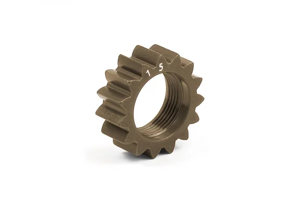 XRay Xca Aluminium 7075 T6 Hard Coated Pinion Gear - 15T (1st) — image 1 of 3