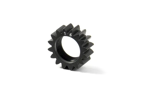 XRay XCA Aluminium 7075 T6 Hard Coated Pinion Gear - 16T (1st) — image 1 of 3