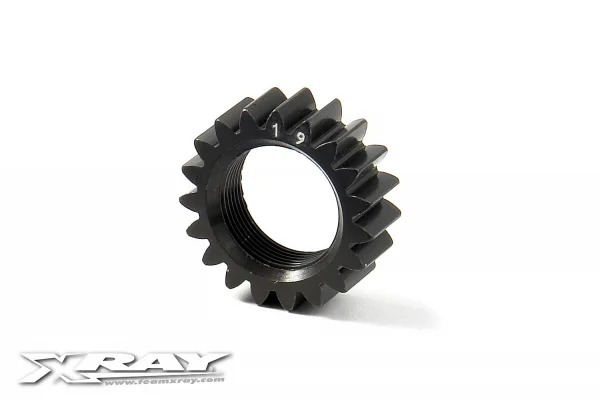 XRay Xca Aluminium 7075 T6 Hard Coated Pinion Gear - 19T (2nd) — image 1 of 2