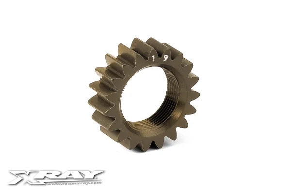 XRay Xca Aluminium 7075 T6 Hard Coated Pinion Gear - 19T (2nd) — image 2 of 2
