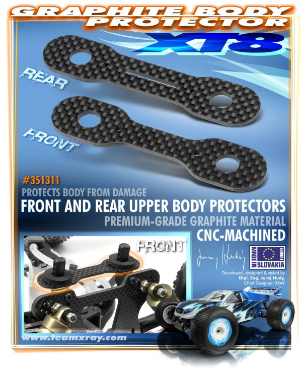 XRay GTXE Graphite Body Protector (F+R)