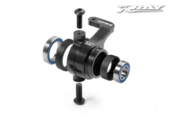 XRay XB808 Aluminium Steering Block Left - Swiss 7075 T6 - Hard Coated + Ball Bearings - V2