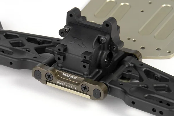 XRay XB808 Aluminium Front Lower Susp. Holder - Front - Swiss 7075 T6 (7mm) - Hard Coated