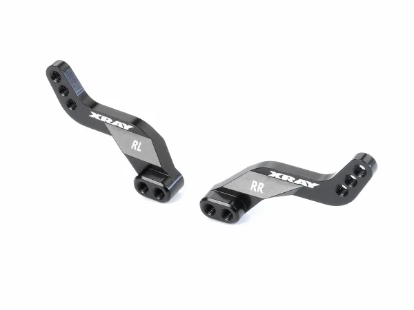 XRay GT Aluminium Rear Shock Plate - 3 Mounting Positions - Swiss 7075 T6 (L R)