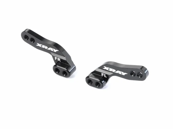 XRay GT Aluminium Front Shock Plate - 2 Mounting Positions - Swiss 7075 T6 (L R)