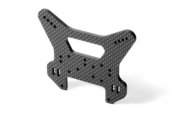 XRay XB8 Graphite Rear Shock Tower - CNC Machined 3.5 mm