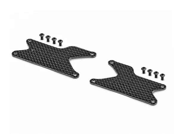 XRay GT/XB8 Carbon Rear Lower Arm Plate - Hard (2)