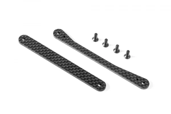 XRay XB8 Graphite Braces For Chassis Side Guards - Set