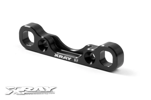 XRay XB808 Aluminium Rear Lower Susp. Holder - Front - Square Adj. Roll-Center