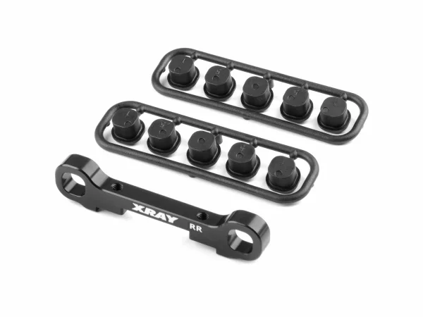 XRay Gt23 Aluminium Rear Lower Susp. Holder - Rear - Square Adj. Roll-C.