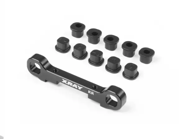 XRay Gt23 Aluminium Rear Lower Susp. Holder - Rear - Square Adj. Roll-C. — image 1 of 2