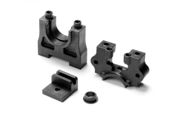 XRay Center Diff Mounting Plate Set - Higher - Graphite