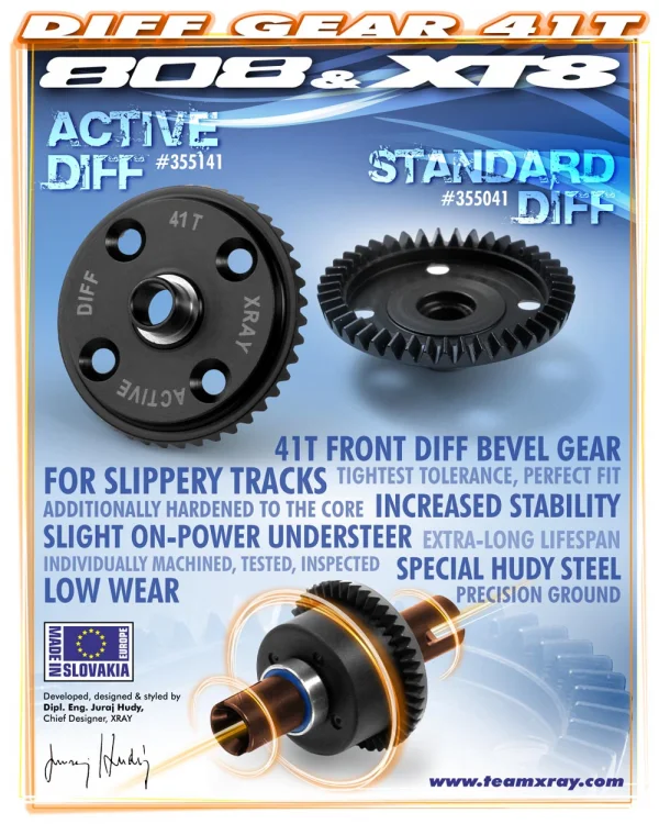 XRay Front Diff Large Bevel Gear 41T