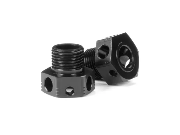 XRay Aluminium Wheel Axle Offset 3mm - Lightweight - Black Coated (2) — image 1 of 2