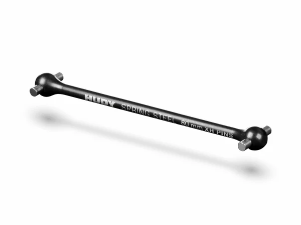 XRay Front Central Dogbone Drive Shaft 80mm - Hudy Spring Steel