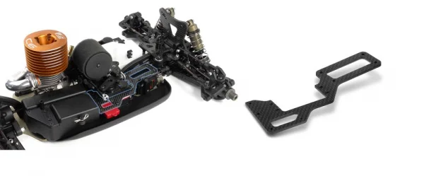 XRay XB808 Graphite Radio Plate — image 4 of 4