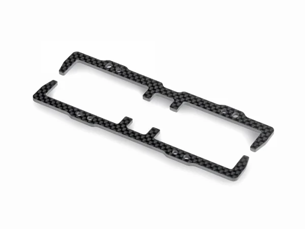 XRay GTXE Carbon Battery Backstop - Rear And Front - Flat Chassis
