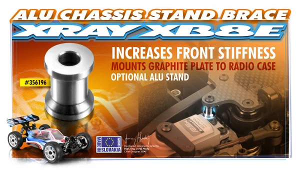 XRay Aluminium Chassis Stand Brace 8.6mm &mdash; image 4 of 4