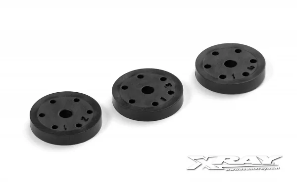 XRay XB808 Composite Shock 6-Hole Piston Set (1.2; 1.3; 1.4mm)