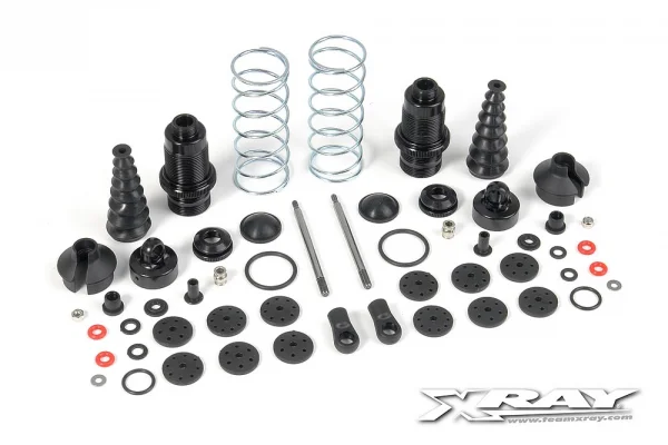 XRay XB9 Front Shock Absorbers + Boots Complete Set (2)