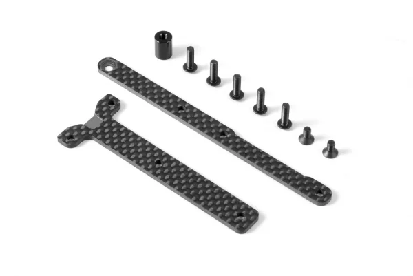 XRay Graphite Chassis Brace Upper Deck - Saddle Pack (2) — image 1 of 3