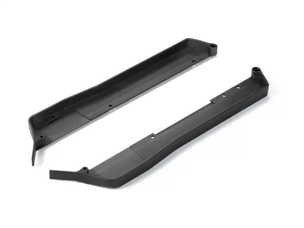 XRay Composite Chassis Side Guards L R - Narrow Front - V2 - Graphite