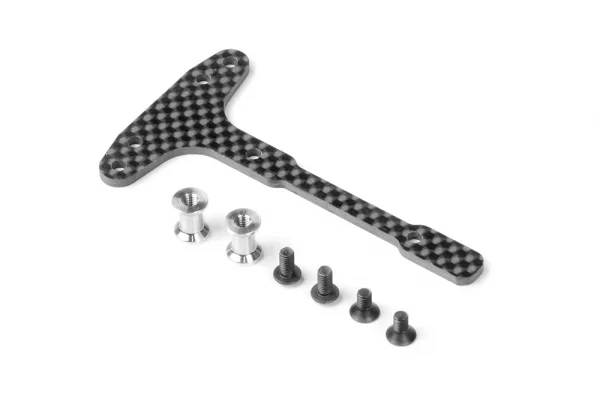 XRay Graphite Chassis T-Brace - Front - Set — image 1 of 2