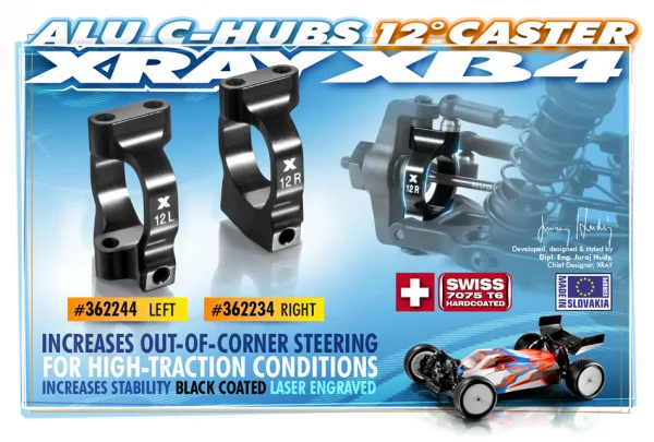 XRay Aluminium C-Hub 12 Right