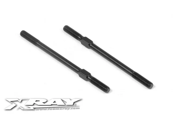 XRay Adjustable Turnbuckle 50mm M3 L/R - Hudy Spring Steel (2)
