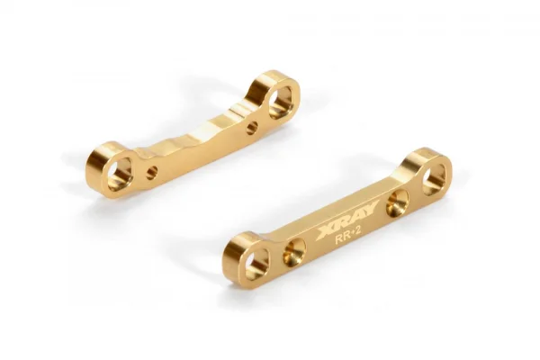 XRay Brass Rear Lower Suspension Holder Set +2 - Rr+Rf — image 1 of 5