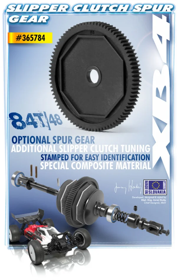 XRay Composite Slipper Clutch Spur Gear 84T / 48 — image 3 of 3