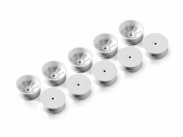XRay 4WD Front Wheel Aerodisk With 12mm Hex Ifmar - White - Hard (10)