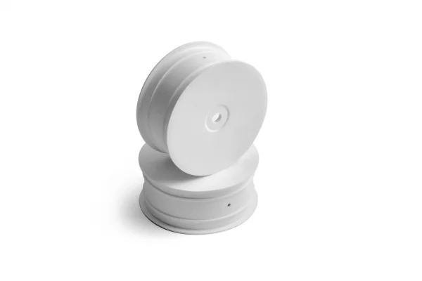 XRay 4WD Front Wheel Aerodisk With 12mm Hex Ifmar - White (2) ** CLEARANCE **
