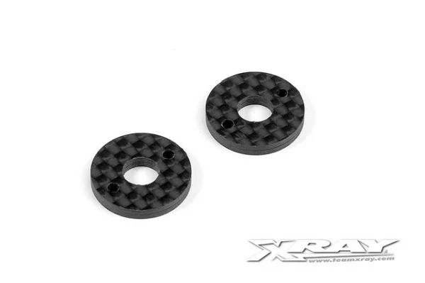 XRay X10 Graphite 2.5mm Shim For 6mm Body Post (2)
