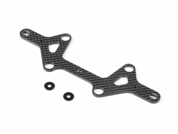 XRay X12 Carbon Lower Suspension Arm Plate 1mm For 1 Piece Chassis — image 1 of 3